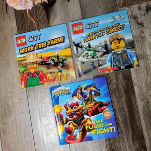 Scholastic Lego City and Skylanders Universe Paperback Book Bundle - 3 Books